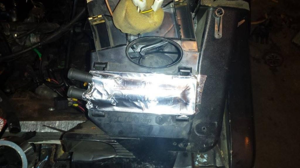 1984 Jetta blows luke warm heat on higher than 1 cabin fan setting